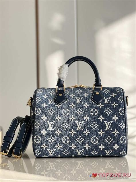 speedy denim lv|Lv speedy with black leather.